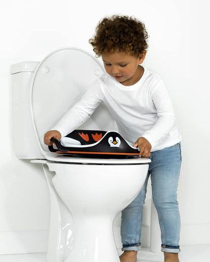 My Carry Potty Penguin My Little Trainer Potty Seat-With Tall Splash Guard-Non Slip Edges & Safety Handles-15M+