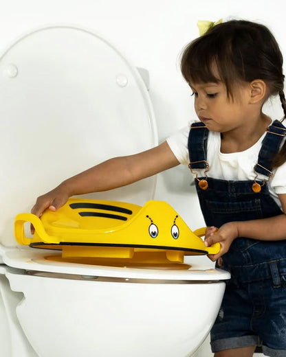My Carry Potty Bumblebee My Little Trainer Potty Seat-With Tall Splash Guard-Non Slip Edges & Safety Handles-15M+