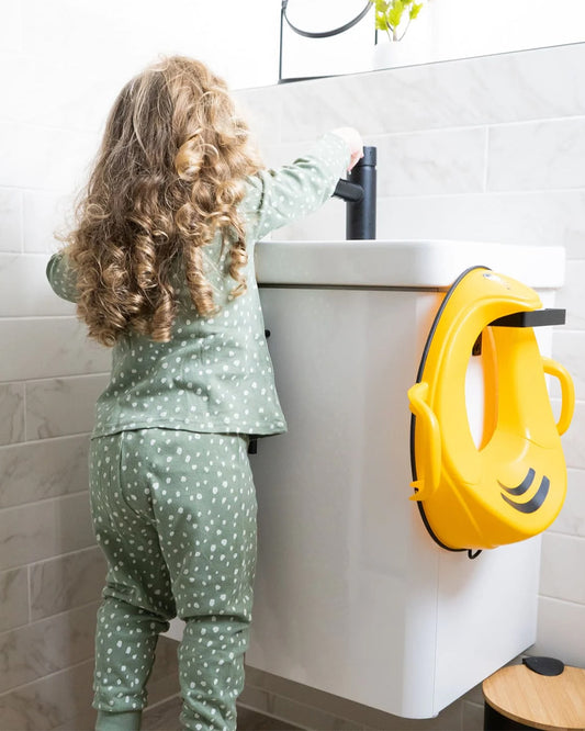 My Carry Potty Bumblebee My Little Trainer Potty Seat-With Tall Splash Guard-Non Slip Edges & Safety Handles-15M+