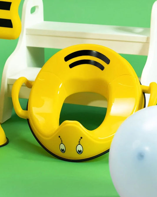 My Carry Potty Bumblebee My Little Trainer Potty Seat-With Tall Splash Guard-Non Slip Edges & Safety Handles-15M+
