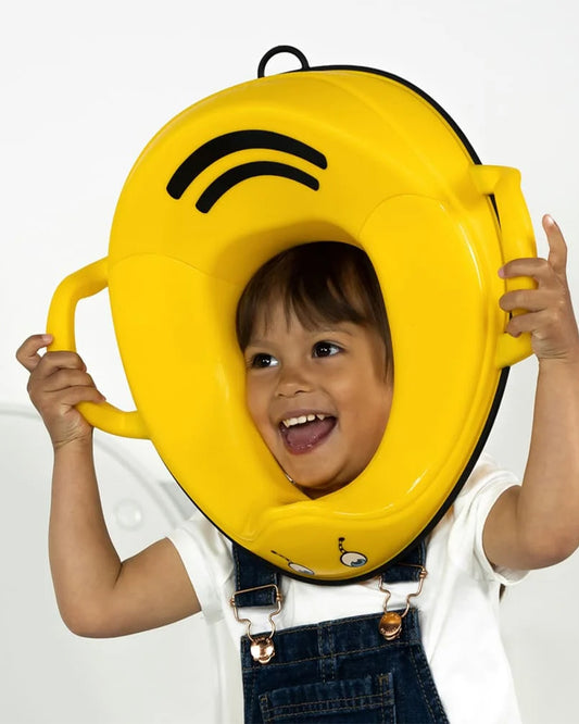 My Carry Potty Bumblebee My Little Trainer Potty Seat-With Tall Splash Guard-Non Slip Edges & Safety Handles-15M+