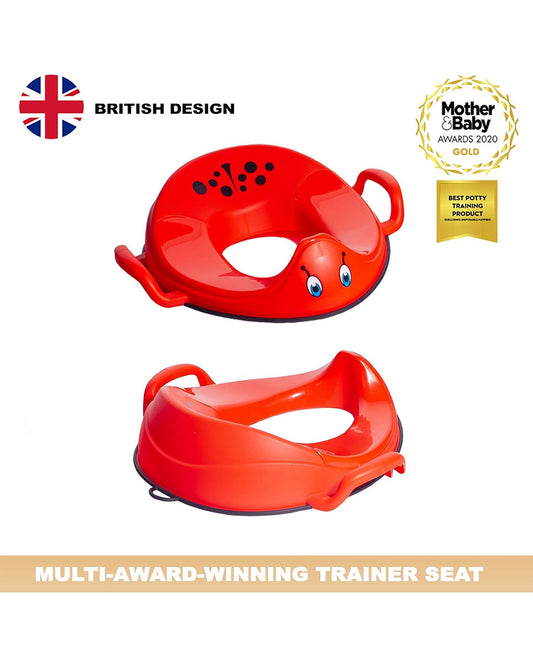 My Carry Potty Ladybird My Little Trainer Potty Seat-With Tall Splash Guard-Non Slip Edges & Safety Handles-15M+