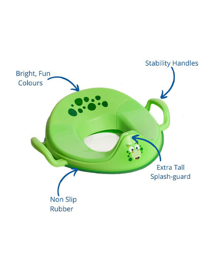 My Carry Potty Dinosaur My Little Trainer Potty Seat-With Tall Splash Guard-Non Slip Edges & Safety Handles-15M+