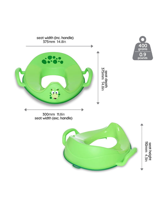 My Carry Potty Dinosaur My Little Trainer Potty Seat-With Tall Splash Guard-Non Slip Edges & Safety Handles-15M+