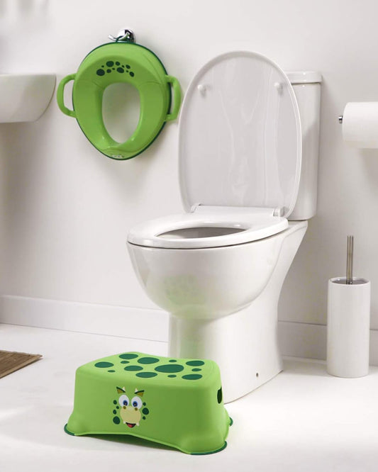 My Carry Potty Dinosaur My Little Trainer Potty Seat-With Tall Splash Guard-Non Slip Edges & Safety Handles-15M+