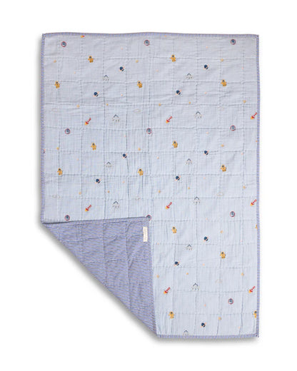 FA Home Quilted Baby Blanket & Pillow Set-Cosmic Explorer-100% Cotton-For Infants