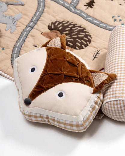 FA Home Baby Bedding Set-Woodland-Hand Embroidered-Cotton-Natural-For Infants
