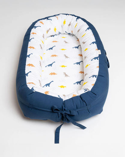 Aariro Cozy Nest-Baby Gadda Set-Little dino-Organic Cotton-Newborn Bed-0-8M
