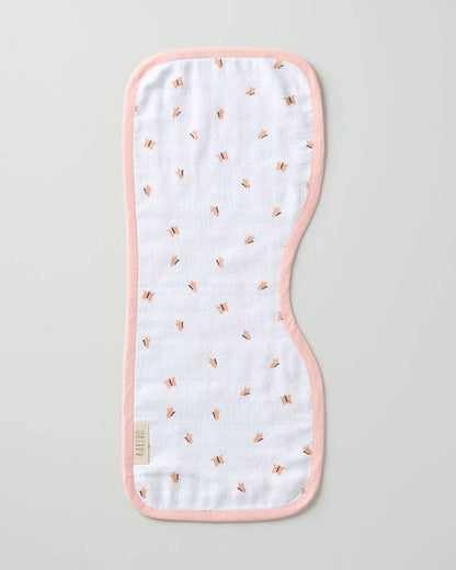 Aariro Organic Cotton Burp Cloth-Multi Layered & Reversible-Honey Bunny-For Infants
