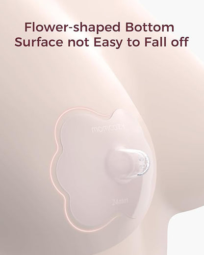 Momcozy Nipple Shields-100% Food Grade Silicone-Cut Out Design-With Hygienic Store Case-BPA/BPS Free-17 mm-Ultra thin and Super Soft-Pack of 2