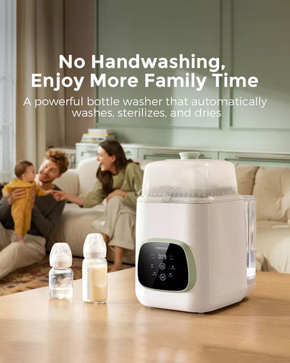 Momcozy KleanPal Pro Baby Bottle Washer and Sterilizer-Fast Steam Cleaning & One-Touch Operation-9 Cleaning Modes