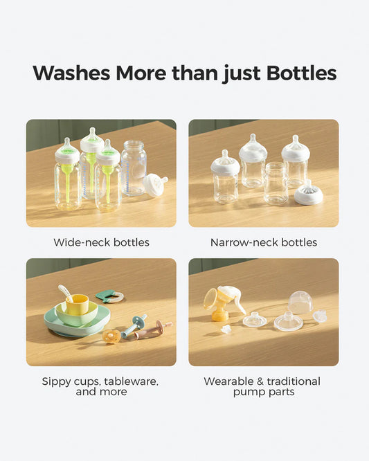 Momcozy KleanPal Pro Baby Bottle Washer and Sterilizer-Fast Steam Cleaning & One-Touch Operation-9 Cleaning Modes