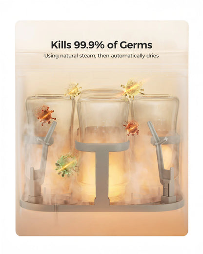 Momcozy KleanPal Pro Baby Bottle Washer and Sterilizer-Fast Steam Cleaning & One-Touch Operation-9 Cleaning Modes