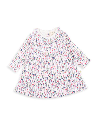 Tiny Twig Multicolor Frock Dress-Floral Print-Organic Cotton-For Infants