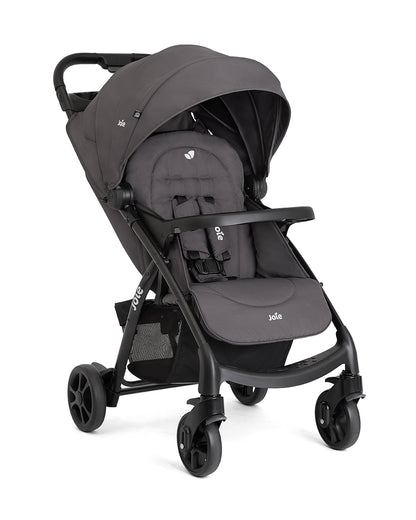 Joie Muze LX Baby Stroller-One Hand Fold-Flat Reclining-For 0 to 3Y (Upto 15Kg)-Thunder