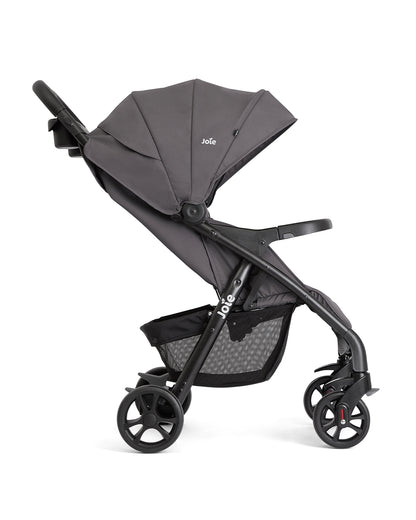 Joie Muze LX Baby Stroller-One Hand Fold-Flat Reclining-For 0 to 3Y (Upto 15Kg)-Thunder