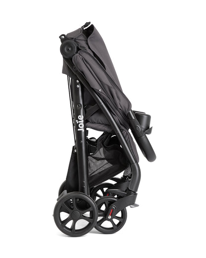 Joie Muze LX Baby Stroller-One Hand Fold-Flat Reclining-For 0 to 3Y (Upto 15Kg)-Thunder