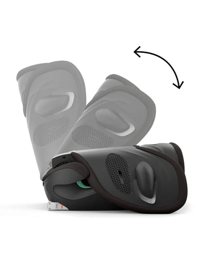 Cybex Solution G2 Foldable Car Seat-Forward Facing-Folds into Compact Shape-With Convenient Carry Handle-12 Positions Adjustable Headrest-For 3 to 12Y (15 to 50 Kg)-Magic Black