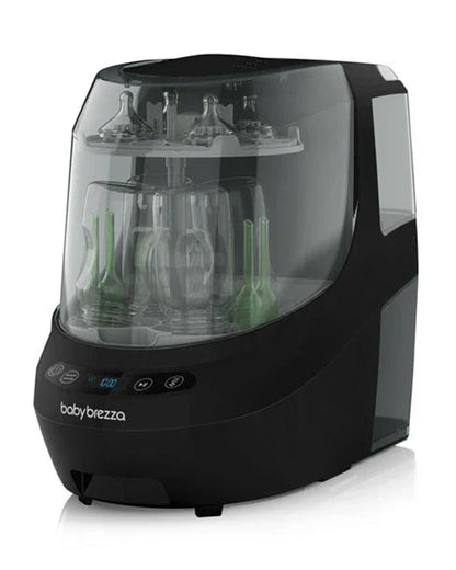 Baby Brezza Bottle Washer Pro-With Sterilizing & Drying Function-6 Cleaning Modes-Includes 60 Detergent Tablets-4 Bottles Capacity-Black