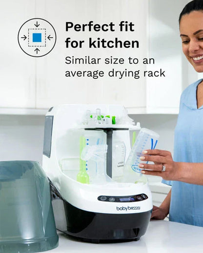 Baby Brezza Bottle Washer Pro-With Sterilizing & Drying Function-6 Cleaning Modes-Includes 60 Detergent Tablets-4 Bottles Capacity-Black