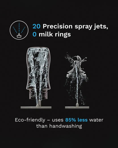 Baby Brezza Bottle Washer Pro-With Sterilizing & Drying Function-6 Cleaning Modes-Includes 60 Detergent Tablets-4 Bottles Capacity-Black