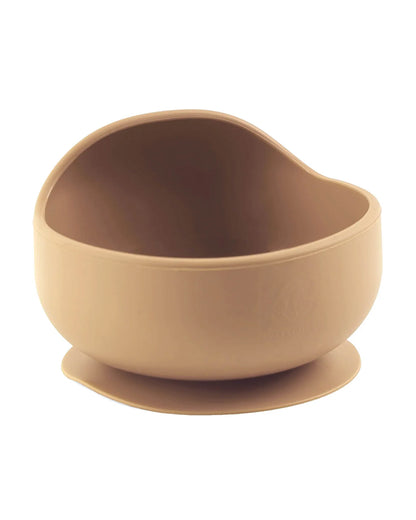 Kicks & Crawl Cream MunchMate Silicone Meal Set-8 Pieces-Suction Base & Divided Sections-Beige