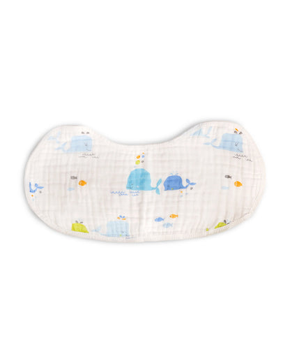 Kicks & Crawl Cub Cradle Burp Cloth-100% Cotton Muslin-Multi-Layered-Pack of 2