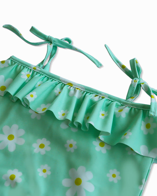 Kicks & Crawl Mint Swimwear-Daisy Daze-Polyester-For Infants