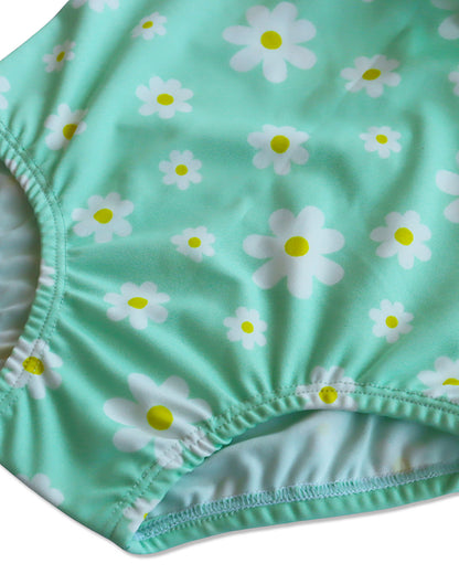 Kicks & Crawl Mint Swimwear-Daisy Daze-Polyester-For Infants