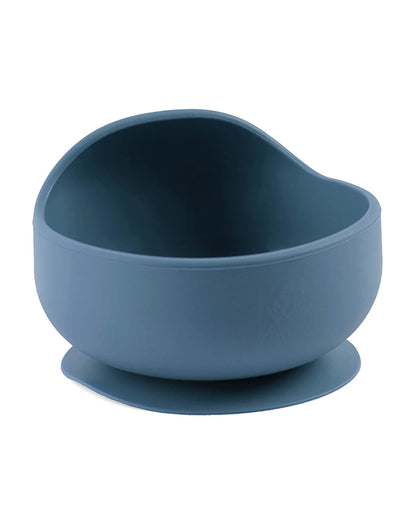 Kicks & Crawl Blue MunchMate Silicone Meal Set-8 Pieces-Suction Base & Divided Sections-Cobalt Blue