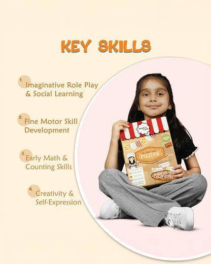 Shaashi N Siiri Slice It Up-Pretend & Play Toy-Interactive Play Book-150+ Detachable Pieces-3Y+