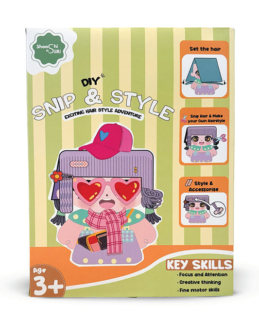 Shaashi N Siiri DIY Snip & Style-Art & Craft Kit-Boost Cognitive Skills-3Y+
