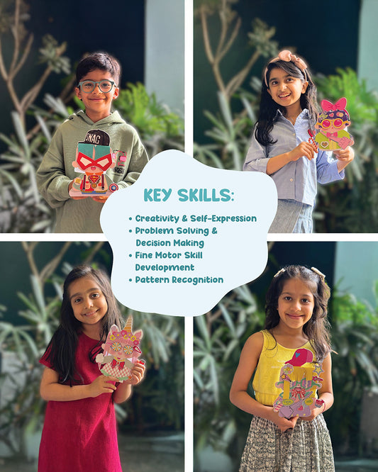 Shaashi N Siiri DIY Snip & Style-Art & Craft Kit-Boost Cognitive Skills-3Y+