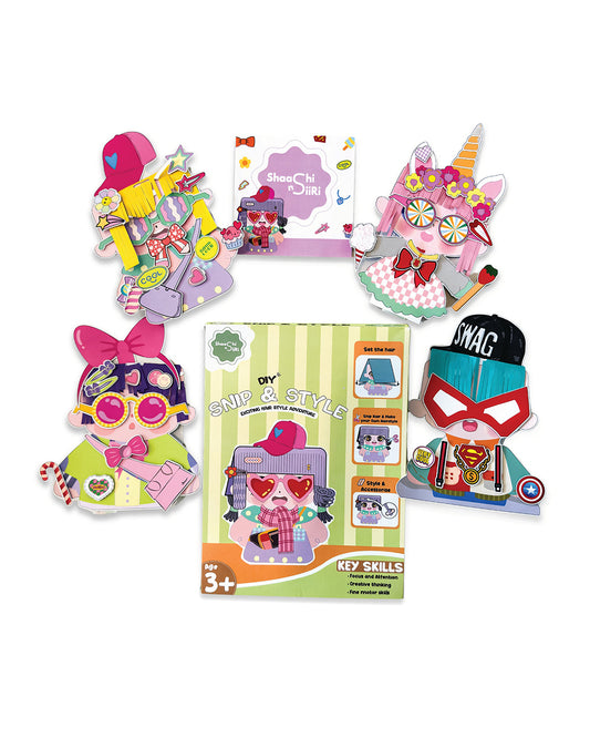 Shaashi N Siiri DIY Snip & Style-Art & Craft Kit-Boost Cognitive Skills-3Y+