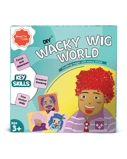 Shaashi N Siiri DIY Wacky Wig World-Art & Craft Kit-Develops Fine Motor Skills-3Y+