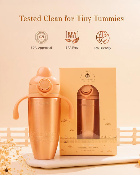 Baby Forest Tiny Tamba Pure Copper Spout Sipper-Ergonomic Design-Spill Proof Design-500ml