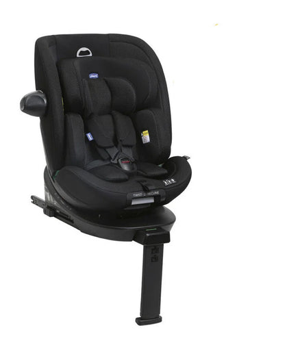 Chicco Everone I-Size Baby Car Seat-Convertible (Forward & Rear Facing)-90 Degree Rotation-3 Positions Recline in Both Mode-6 Months Warranty-For 0 to 12Y-Black