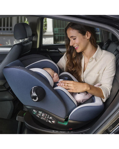 Chicco Everone I-Size Baby Car Seat-Convertible (Forward & Rear Facing)-90 Degree Rotation-3 Positions Recline in Both Mode-6 Months Warranty-For 0 to 12Y-Black