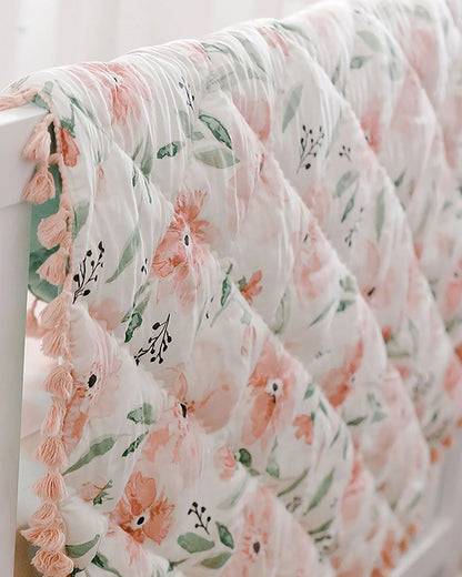 Crane Baby Pink Floral Playmat-Improves Tactile Stimulation-0M+