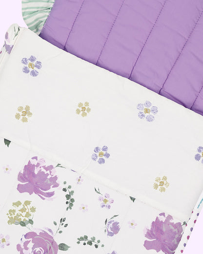 Abracadabra Quilted Baby Carrier Nest Cum Sleeping Bag-Villandry-White-For Infants