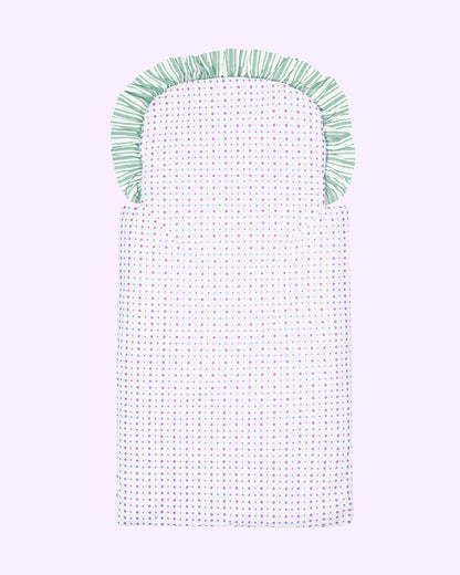 Abracadabra Quilted Baby Carrier Nest Cum Sleeping Bag-Villandry-White-For Infants