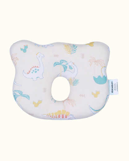 Abracadabra Baby Memory Foam Pillow-Prevents Flat Head Syndrome-Eases Neck Tension of Baby-D for Dino-For Infants