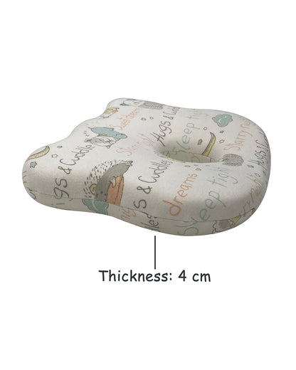 Abracadabra Baby Memory Foam Pillow-Prevents Flat Head Syndrome-Eases Neck Tension of Baby-Sleepy Friends-For Infants