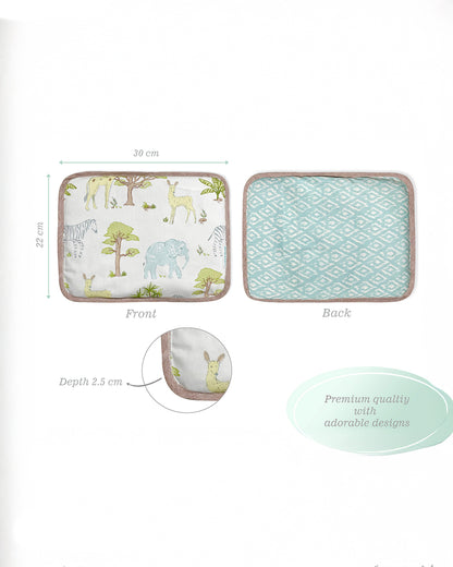 Abracadabra Rai Pillow-Savanna-Baby Mustard Pillow-Off White-For Infants