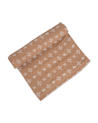Crane Baby Kendi Swaddles-100% Cotton Muslin-Kendi Copper Dash-Pack of 1-Infant Wraps