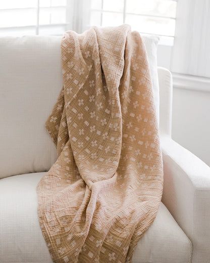 Crane Baby Kendi Swaddles-100% Cotton Muslin-Kendi Copper Dash-Pack of 1-Infant Wraps
