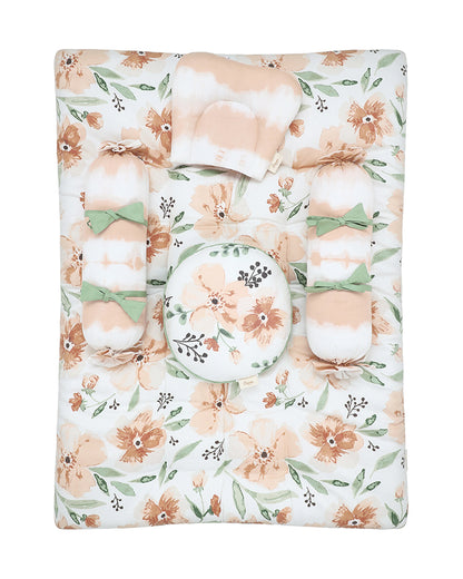 Crane Baby Parker Floral Bedding Set-Organic Cotton-Pack of 5-Baby Mattress Set For Infants