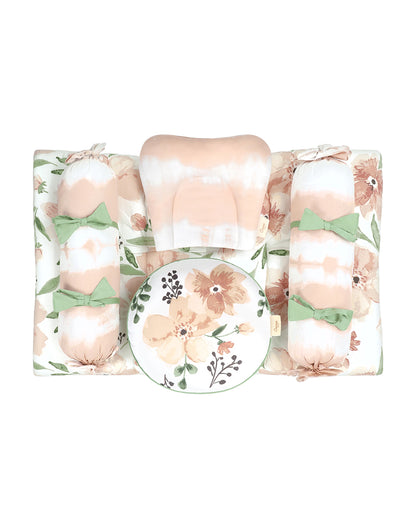 Crane Baby Parker Floral Bedding Set-Organic Cotton-Pack of 5-Baby Mattress Set For Infants
