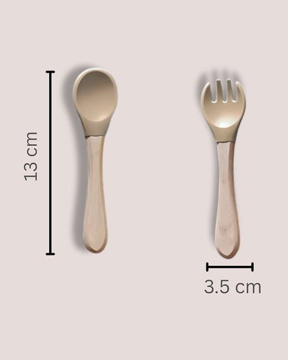 Theoni Silicone Anti Skid Meal Set-Microwave & Dishwasher Safe-BPA Free-Pack of 3-Beige