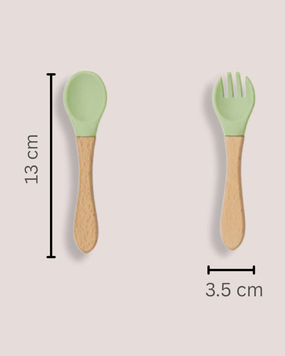 Theoni Silicone Anti Skid Meal Set-Microwave & Dishwasher Safe-BPA Free-Pack of 3-Olive
